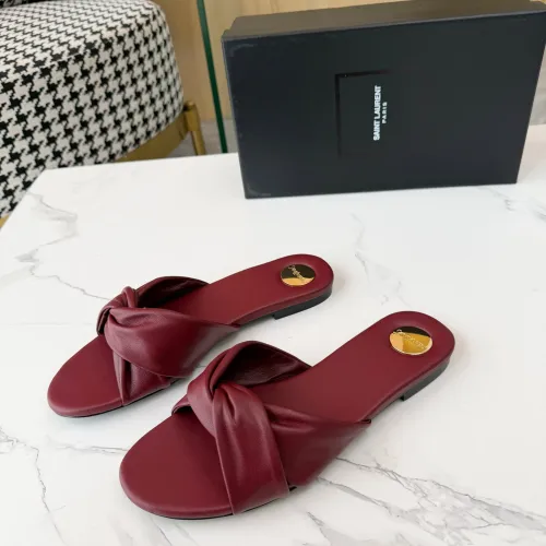 Wholesale Yves Saint Laurent YSL Slippers For Women #1453439 $88.00 USD, Wholesale Quality Replica Yves Saint Laurent YSL Slippers