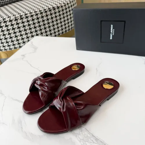 Wholesale Yves Saint Laurent YSL Slippers For Women #1453442 $88.00 USD, Wholesale Quality Replica Yves Saint Laurent YSL Slippers