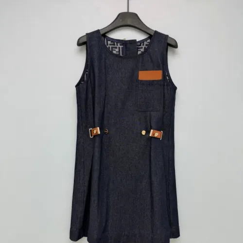 Wholesale Fendi Dresses Sleeveless For Women #1453462 $122.00 USD, Wholesale Quality Replica Fendi Dresses