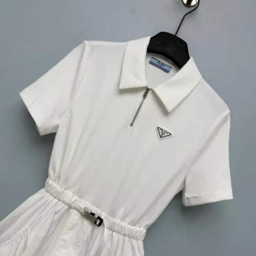 Replica Prada Dresses Short Sleeved For Women #1453466 $128.00 USD for Wholesale