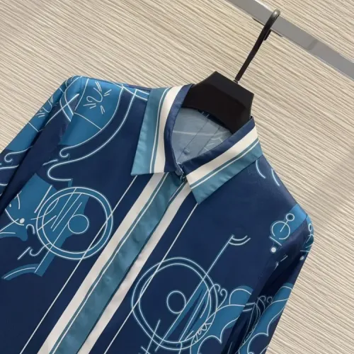 Replica Hermes Pajamas Long Sleeved For Women #1453467 $88.00 USD for Wholesale