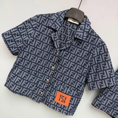 Replica Fendi Tracksuits Short Sleeved For Women #1453482 $135.00 USD for Wholesale