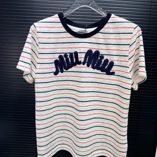 Wholesale MIU MIU T-Shirts Short Sleeved For Women #1453486 $56.00 USD, Wholesale Quality Replica MIU MIU T-Shirts