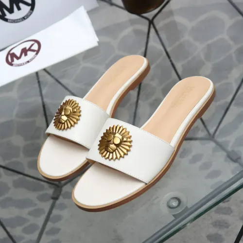 Wholesale Michael Kors Slippers For Women #1453519 $85.00 USD, Wholesale Quality Replica Michael Kors Slippers