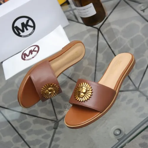 Wholesale Michael Kors Slippers For Women #1453521 $85.00 USD, Wholesale Quality Replica Michael Kors Slippers