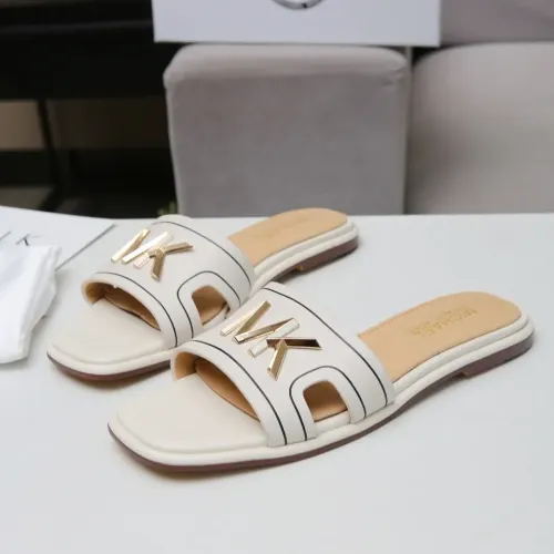 Wholesale Michael Kors Slippers For Women #1453528 $85.00 USD, Wholesale Quality Replica Michael Kors Slippers