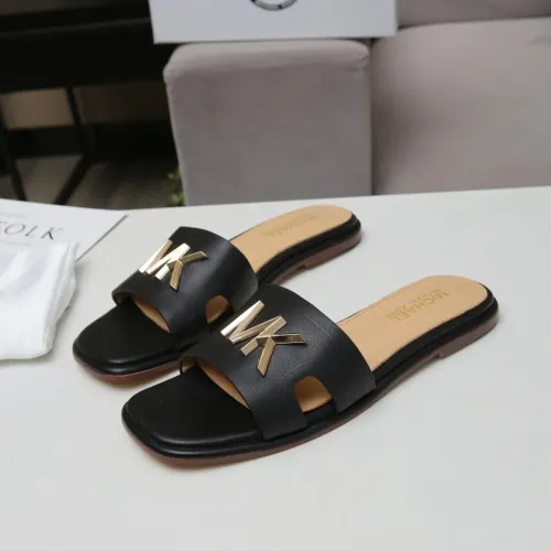 Wholesale Michael Kors Slippers For Women #1453529 $85.00 USD, Wholesale Quality Replica Michael Kors Slippers
