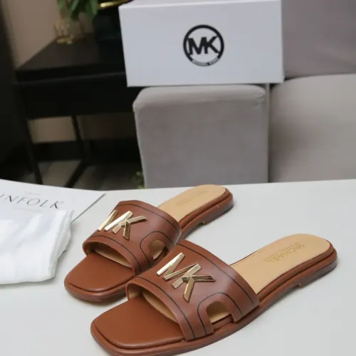 Wholesale Michael Kors Slippers For Women #1453530 $85.00 USD, Wholesale Quality Replica Michael Kors Slippers