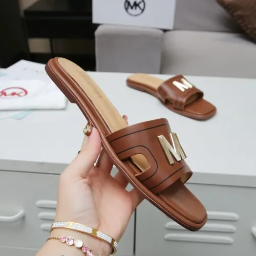 Replica Michael Kors Slippers For Women #1453530 $85.00 USD for Wholesale