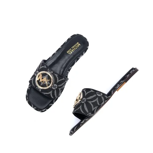 Wholesale Michael Kors Slippers For Women #1453538 $85.00 USD, Wholesale Quality Replica Michael Kors Slippers