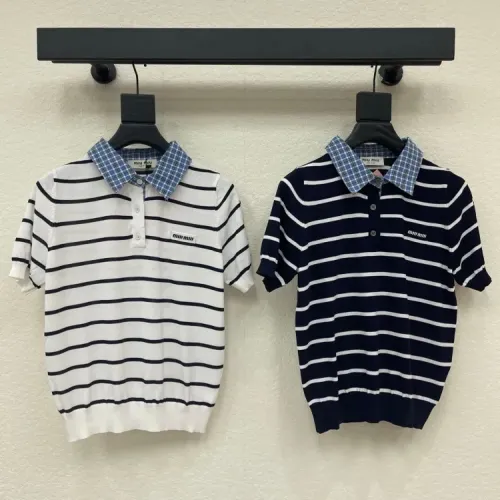 Replica MIU MIU T-Shirts Short Sleeved For Women #1453542 $72.00 USD for Wholesale