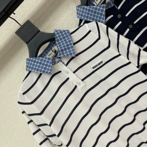 Replica MIU MIU T-Shirts Short Sleeved For Women #1453542 $72.00 USD for Wholesale