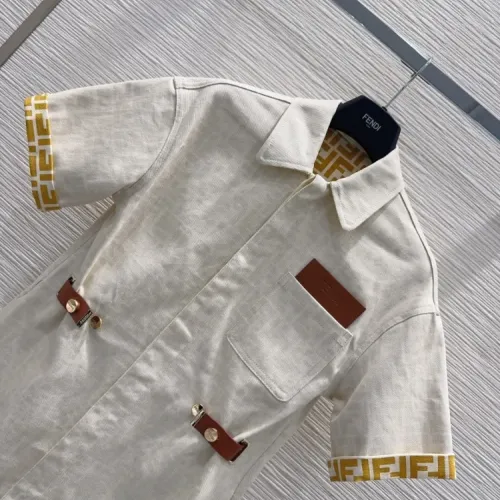 Replica Fendi Dresses Short Sleeved For Women #1453548 $132.00 USD for Wholesale