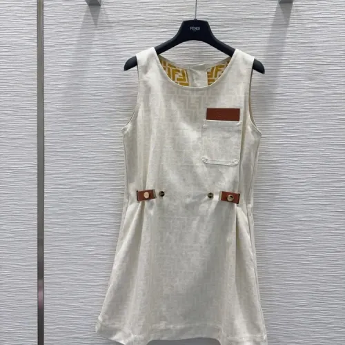 Wholesale Fendi Dresses Sleeveless For Women #1453549 $130.00 USD, Wholesale Quality Replica Fendi Dresses