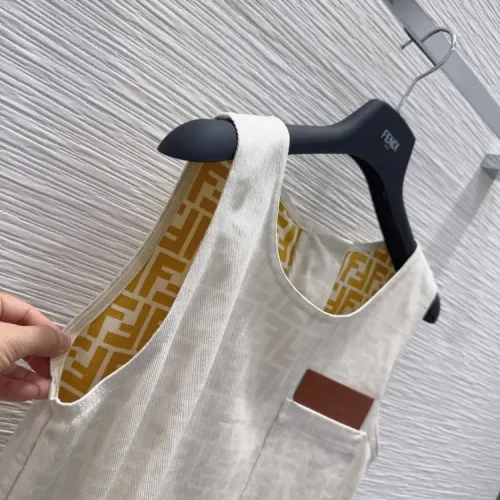 Replica Fendi Dresses Sleeveless For Women #1453549 $130.00 USD for Wholesale