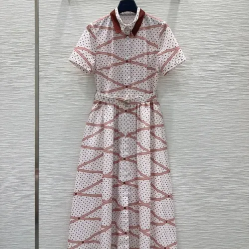 Wholesale Louis Vuitton LV Dresses Short Sleeved For Women #1453556 $135.00 USD, Wholesale Quality Replica Louis Vuitton LV Dresses