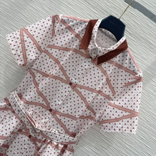 Replica Louis Vuitton LV Dresses Short Sleeved For Women #1453556 $135.00 USD for Wholesale