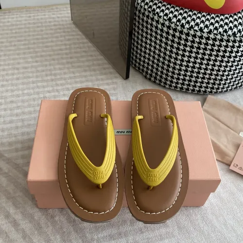 Wholesale MIU MIU Slippers For Women #1453557 $72.00 USD, Wholesale Quality Replica MIU MIU Slippers