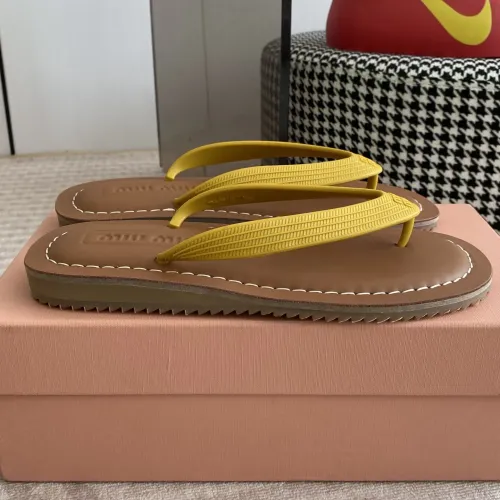 Replica MIU MIU Slippers For Women #1453557 $72.00 USD for Wholesale