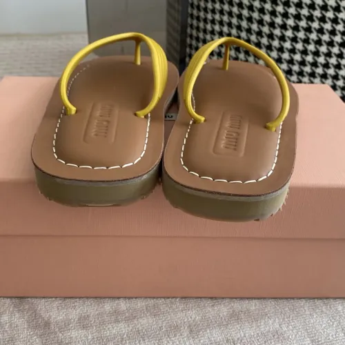 Replica MIU MIU Slippers For Women #1453557 $72.00 USD for Wholesale