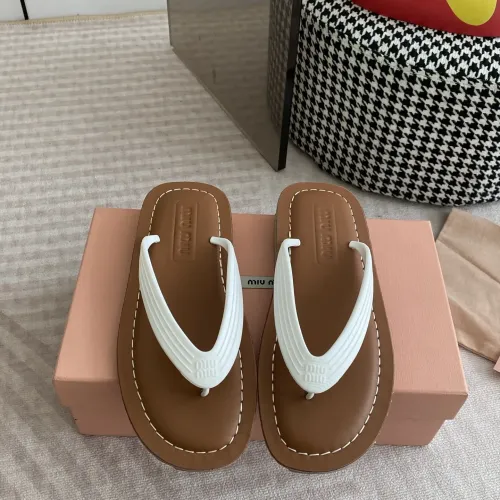 Wholesale MIU MIU Slippers For Women #1453558 $72.00 USD, Wholesale Quality Replica MIU MIU Slippers