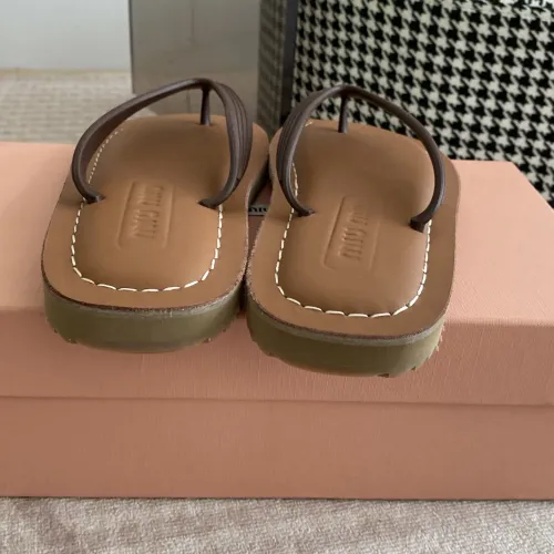 Replica MIU MIU Slippers For Women #1453559 $72.00 USD for Wholesale