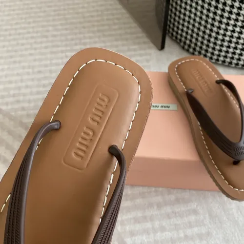 Replica MIU MIU Slippers For Women #1453559 $72.00 USD for Wholesale