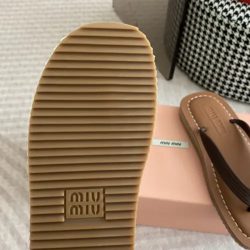 Replica MIU MIU Slippers For Women #1453559 $72.00 USD for Wholesale