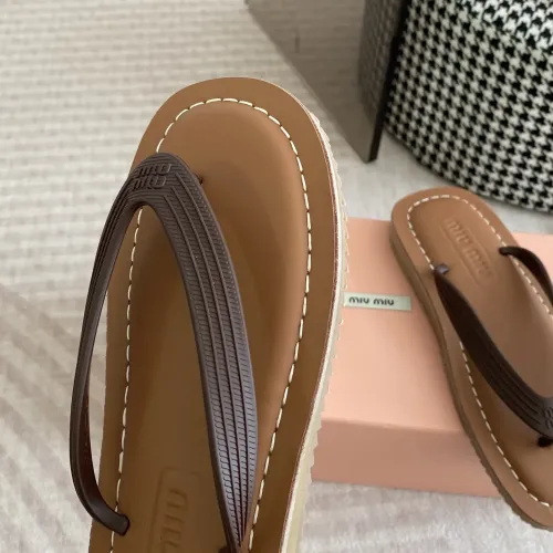 Replica MIU MIU Slippers For Women #1453559 $72.00 USD for Wholesale