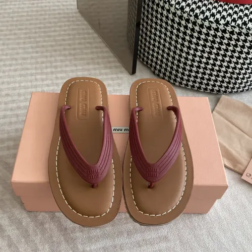 Wholesale MIU MIU Slippers For Women #1453560 $72.00 USD, Wholesale Quality Replica MIU MIU Slippers