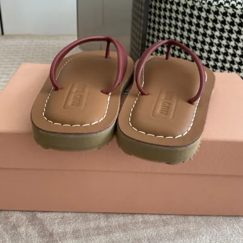 Replica MIU MIU Slippers For Women #1453560 $72.00 USD for Wholesale