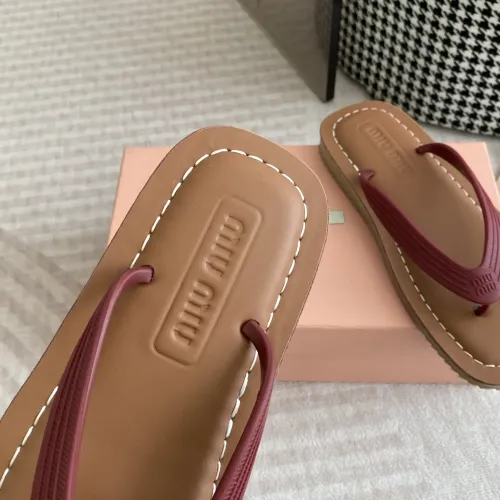 Replica MIU MIU Slippers For Women #1453560 $72.00 USD for Wholesale