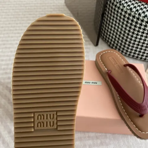 Replica MIU MIU Slippers For Women #1453560 $72.00 USD for Wholesale
