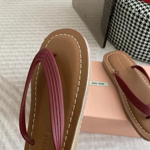 Replica MIU MIU Slippers For Women #1453560 $72.00 USD for Wholesale