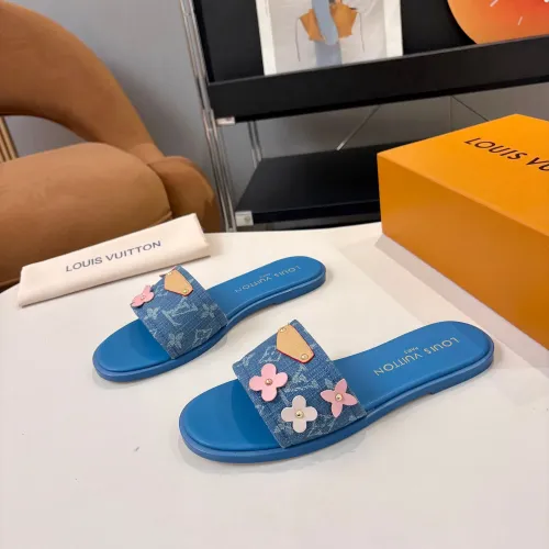 Wholesale Louis Vuitton Slippers For Women #1453568 $85.00 USD, Wholesale Quality Replica Louis Vuitton Slippers
