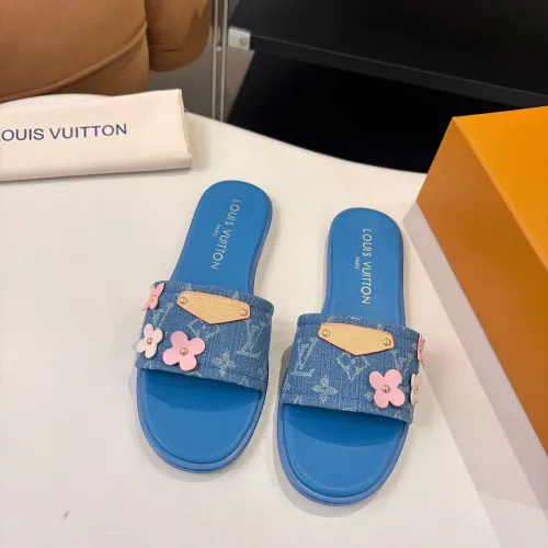 Replica Louis Vuitton Slippers For Women #1453568 $85.00 USD for Wholesale