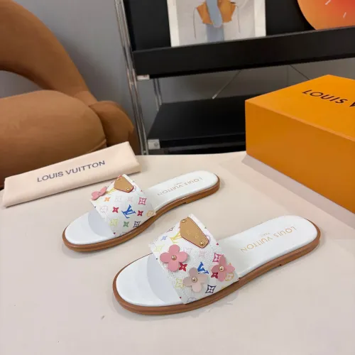 Wholesale Louis Vuitton Slippers For Women #1453569 $85.00 USD, Wholesale Quality Replica Louis Vuitton Slippers