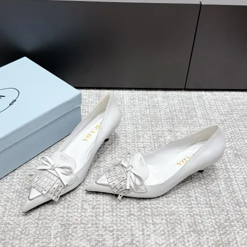 Wholesale Prada High-heeled Shoes For Women #1453591 $108.00 USD, Wholesale Quality Replica Prada High-heeled Shoes