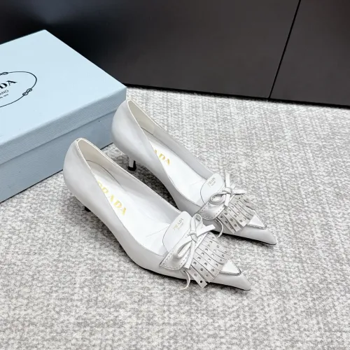 Replica Prada High-heeled Shoes For Women #1453591 $108.00 USD for Wholesale