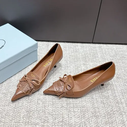 Wholesale Prada High-heeled Shoes For Women #1453592 $108.00 USD, Wholesale Quality Replica Prada High-heeled Shoes