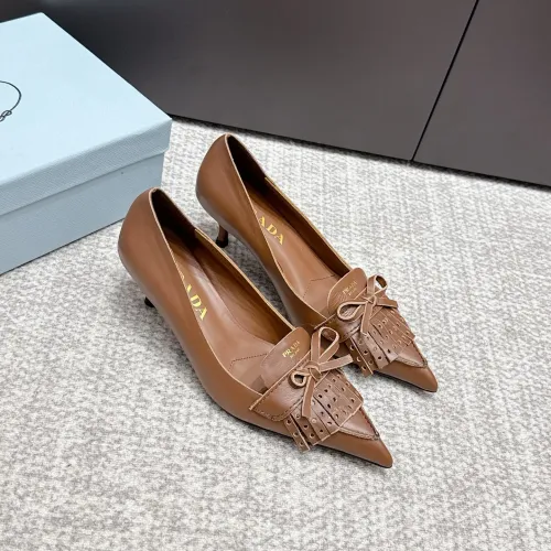 Replica Prada High-heeled Shoes For Women #1453592 $108.00 USD for Wholesale
