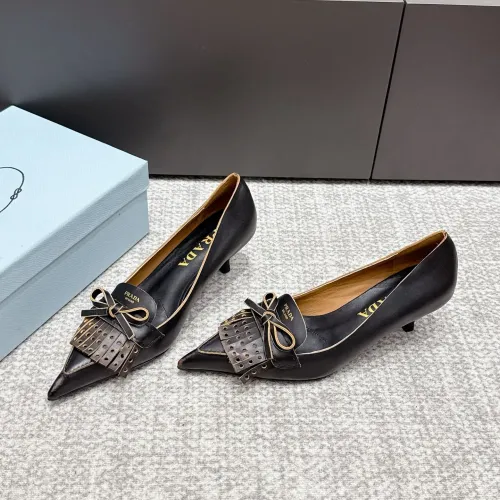 Wholesale Prada High-heeled Shoes For Women #1453593 $108.00 USD, Wholesale Quality Replica Prada High-heeled Shoes