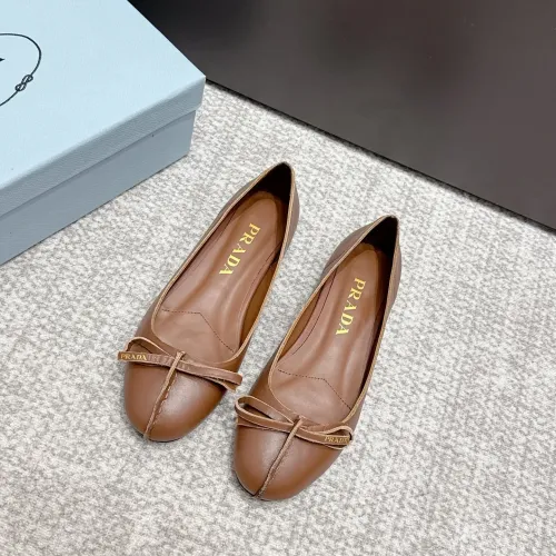 Replica Prada Flat Shoes For Women #1453595 $108.00 USD for Wholesale