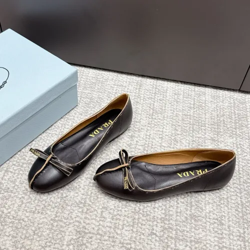 Wholesale Prada Flat Shoes For Women #1453596 $108.00 USD, Wholesale Quality Replica Prada Flat Shoes