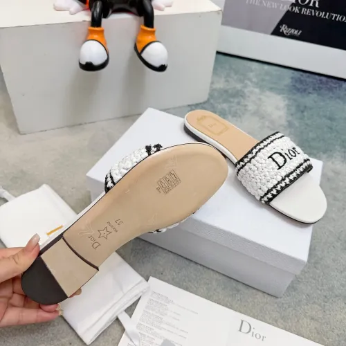 Replica Christian Dior Slippers For Women #1453637 $92.00 USD for Wholesale