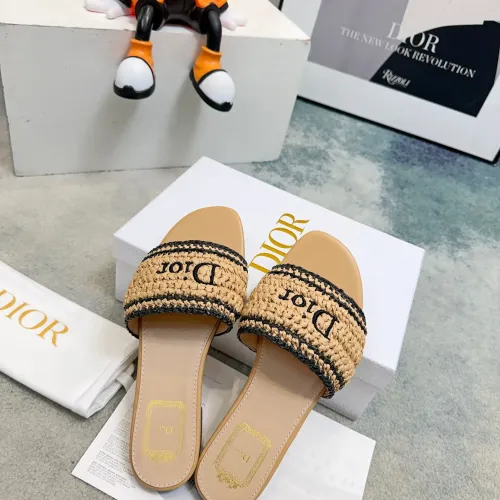 Replica Christian Dior Slippers For Women #1453640 $92.00 USD for Wholesale