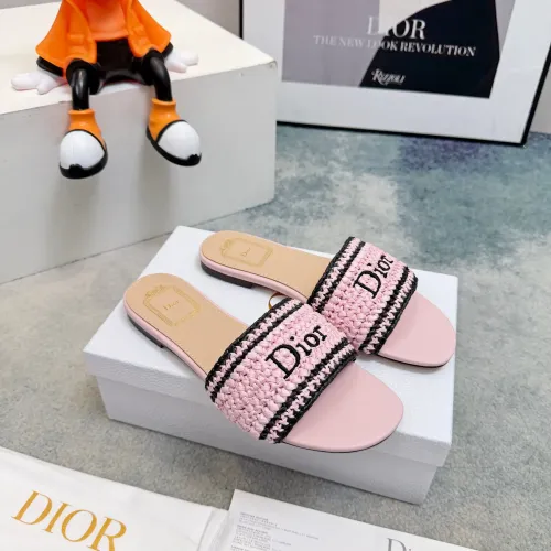 Replica Christian Dior Slippers For Women #1453643 $92.00 USD for Wholesale