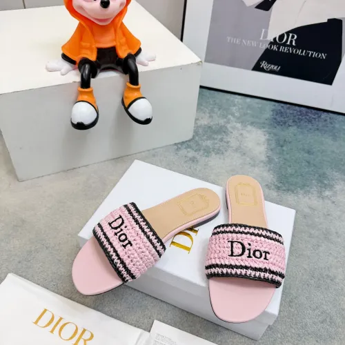 Replica Christian Dior Slippers For Women #1453643 $92.00 USD for Wholesale