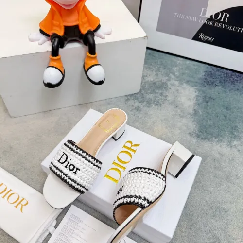 Replica Christian Dior Slippers For Women #1453646 $98.00 USD for Wholesale