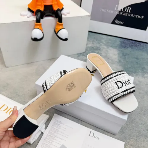 Replica Christian Dior Slippers For Women #1453646 $98.00 USD for Wholesale